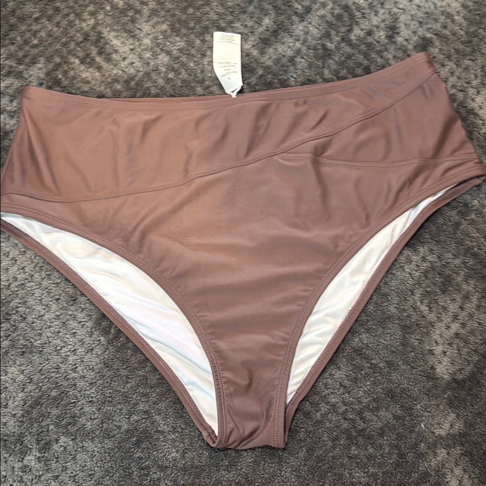 Brown High Waisted Bikini Bottoms